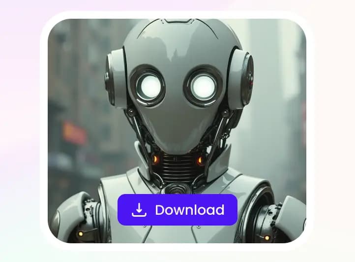 Preview and download the generated image or design.