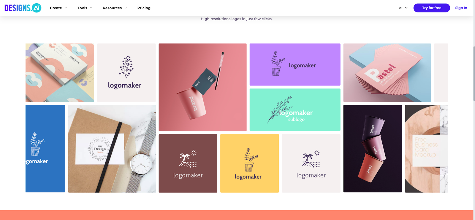design AI free logo maker