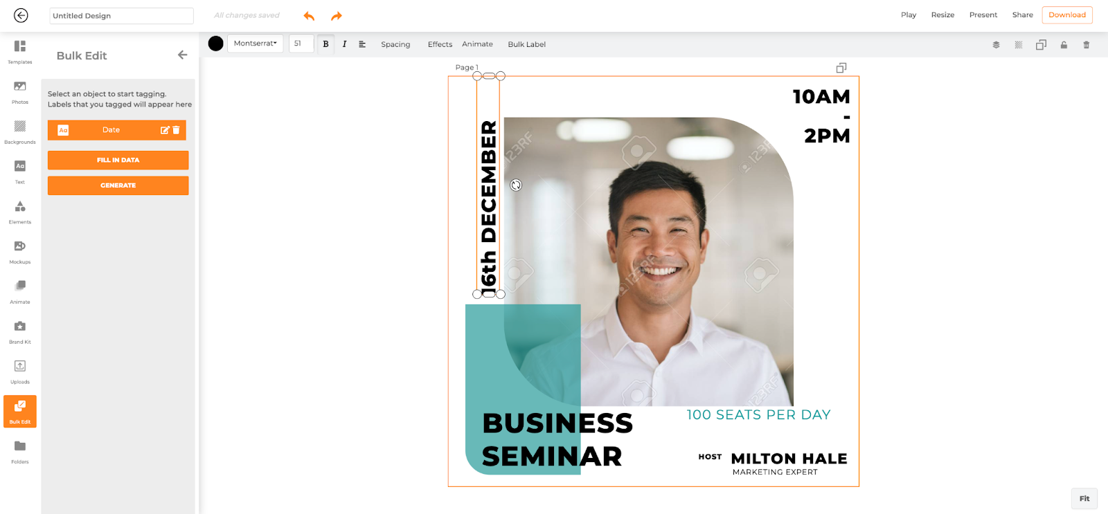 we are hiring post using designs AI